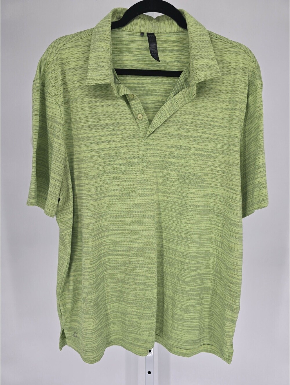 Adidas Mens Sz XL Short Sleeve Golf Polo Shirt Lime Green Athletic